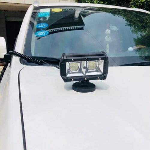 Rubber Magnet Holder Mounts Car led driving light Fog lamp Spot/Flood with 3m Spring cable for Auto Repair Check Camp Tent BBQ
