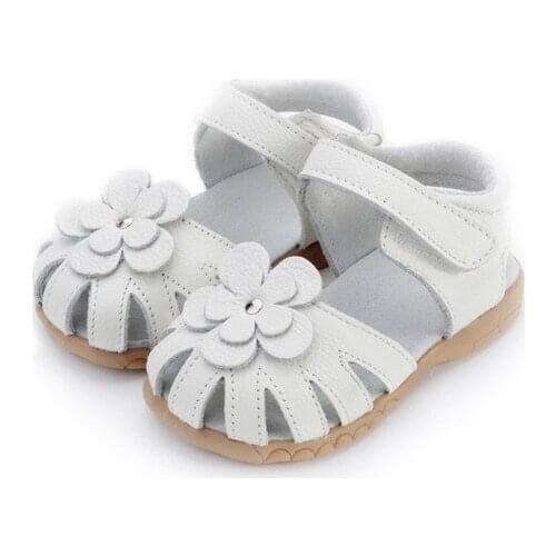 Girls Sandals Childrens Shoes kids shoes girls leather summer princess shoes wholesale flat hot new 2018 flower solid