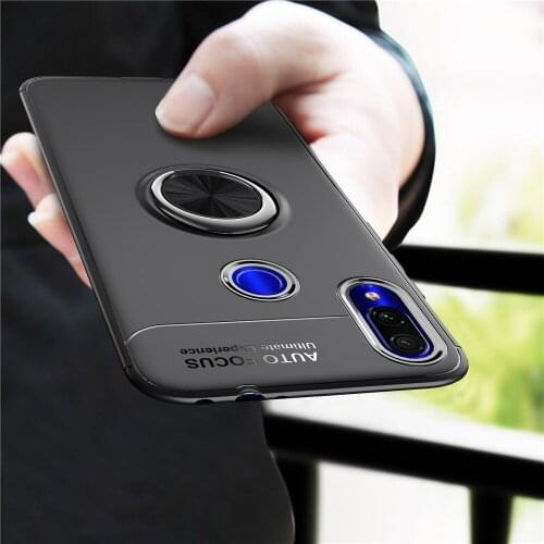 Silicone Case For Redmi Note 9 Pro 9A 9C 9S 7 8 Lite 8T 6 5 Shockproof Cover For Xiaomi Poco F2 Pro 9T 6A 8A F1 Ring Phone Case