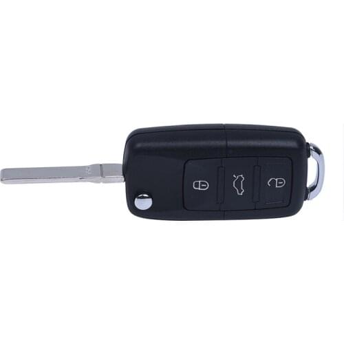 3 foldable shell buttons for key remote control Volkswagen VW BEETLE BORA GOLF PAT SKODA flip FOB box