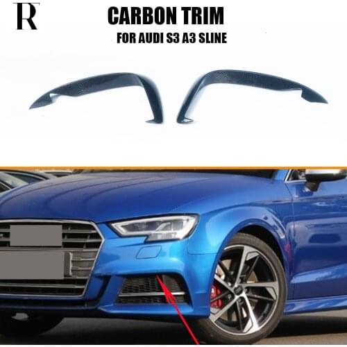 S3 Add On Style Front Bumper Air Trim Cover for Audi A3 Sline & S3 Bumper Sedan 4 DR 2017 2018 2019