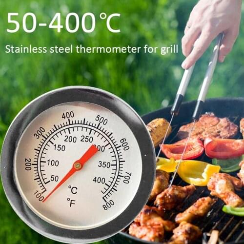 Charcoal Grill Thermometer Pit Wood BBQ Smoker Temperature Gauge Grill Pit Kitchen Oven Barbecue Thermometer Fahrenheit