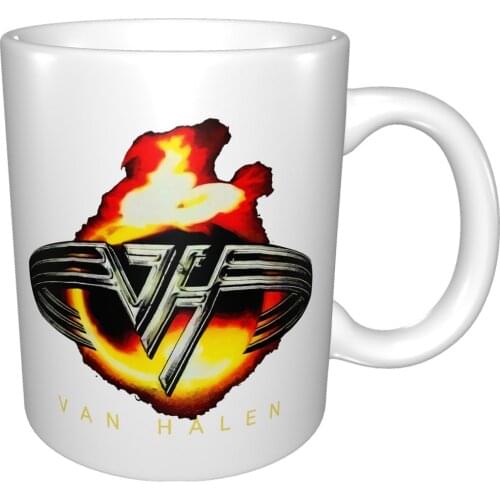 Van Halen Band Fire Burn Logo Mug Coffee Cup Coffee Mug Viking Cup Horn ChildrenS Glass Niall Horan