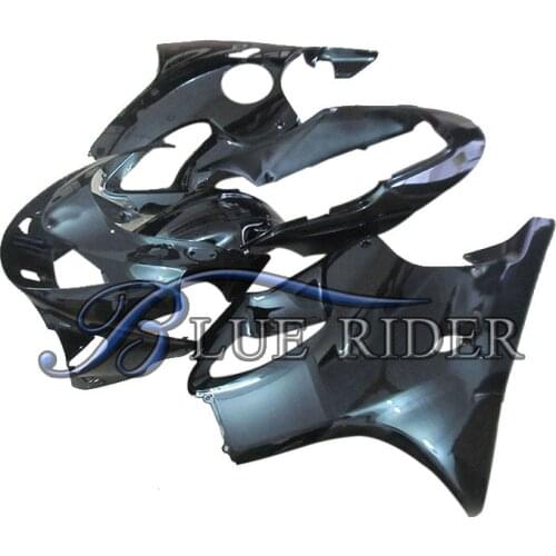 Motorcycle High quality ABS fairings for Honda CBR 600 F4 1999 2000 full black fairing kit CBR600 F4 99 00 Bodywork Blue Rider