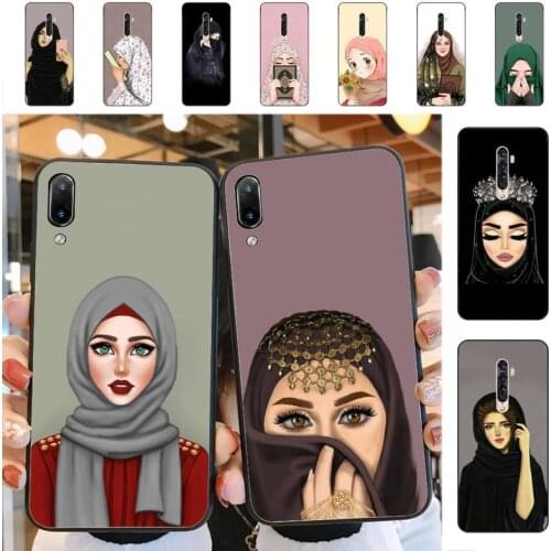 YNDFCNB Arab Islamic Girl Muslim Women Phone Case for Vivo Y91C Y11 17 19 17 67 81 Oppo A9 2020 Realme c3