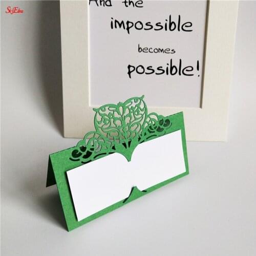 10PCS Laser Cut Name Card Birthday Party Table Card Baby Shower Name Table Place Card Party Supplies Wedding Decorations 5Z