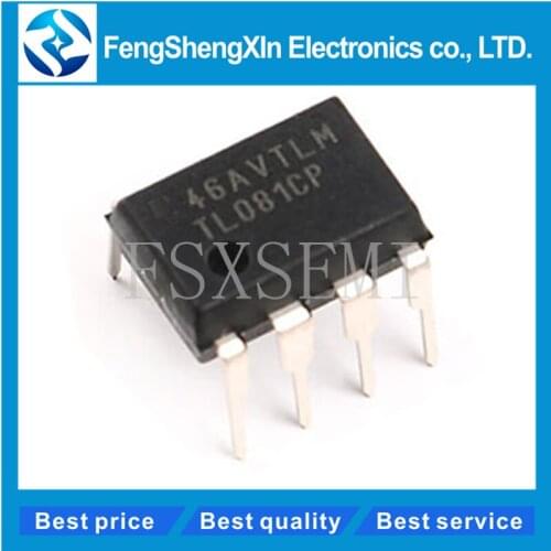 100pcs/lot TL081CP DIP-8 TL081C TL081CN JFET-INPUT OPERATIONAL AMPLIFIERS