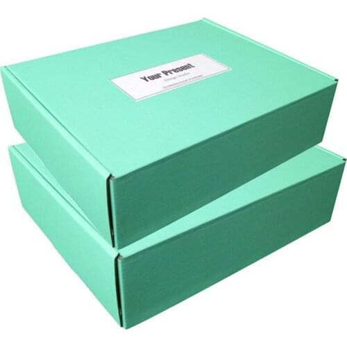 1000PCS/lot custom design logo corrugated paper color printed brand wholesale mailer macarons boxes food packaging free shipping