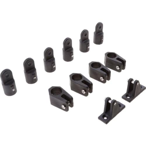 12 PCS For 3 Bow Bimini Top Marine Nylon Fittings Hardware Set 7/8" Motors