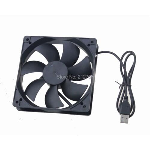 20 Pieces/lot Gdstime 120x120x25mm PC Fans with USB Connector 120mm 5V DC Cooling Fan