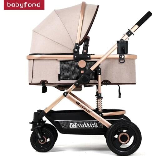 2020 Baby stroller baby car light folding four-wheel shock absorbers baby trolleys