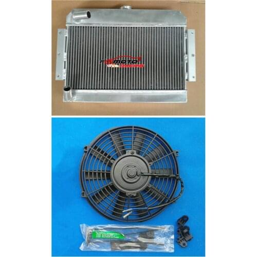 5 Row Aluminum Radiator + FAN For MGB GT/Roadster TOP-FILL 1968-1975 69 70 71 72