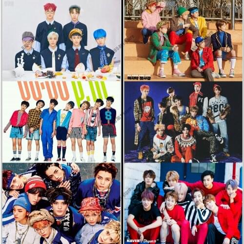 5D Diamond Painting Korean NCT 217 Korean Band Diamond Embroidery Full Drill Square Mosaic Cross Stitch Kits Home Decoration