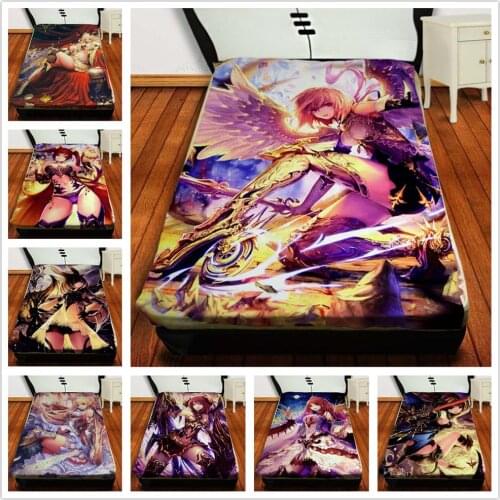 Anime Manga Game RPG Rage of Bahamut GENESIS Throw Blanket Blankets For Beds