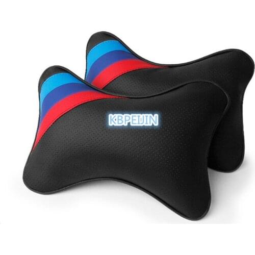 Car styling 2PCS Car Pillow Space Memory Foam Headrest for BMW E82 E88 F20 F22 E21 E30 E36 E46 E90 E91 E92 E93 F30 Accessories