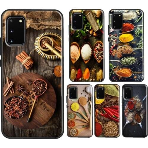 Cooking Chef Spices Seasoning For Samsung Galaxy S20 FE S21 Ultra Note 20 Note 10 Plus S10e S8 S9 S10 Plus Phone Case