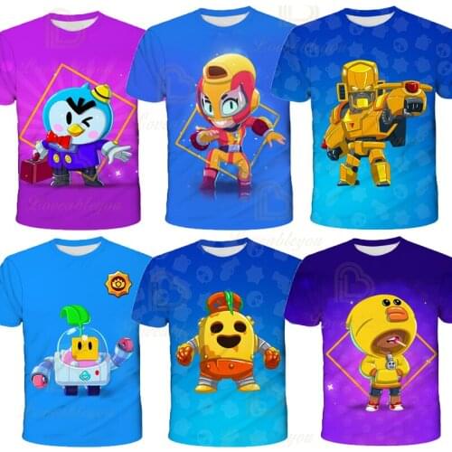 Hot Battle Game Star T-shirt Kids Summer New Cartoon 3D Printed Tshirt Boys Girls Fashion Tees Birthday Gift