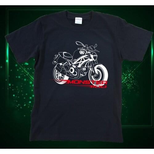 KODASKIN Motorcycle Style 100% Cotton for Ducati Monster 1100 Casual Short Sleeve O-Neck T Shirt