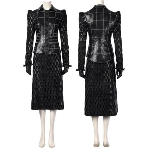 Movie Cruella Cosplay Costume Estella Role-play Clothing For Adult Women Fashion Halloween Masquerade Outfit Full Sets