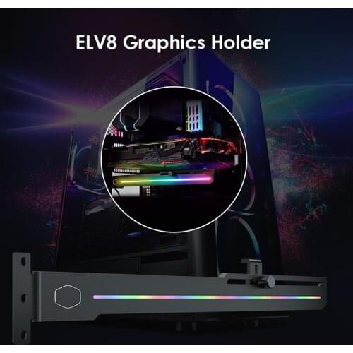 Cooler Master GPU Holder Vertical Graphic Card Stand ELV8 3-Pin Addressable RGB for Household Computer Safety Parts