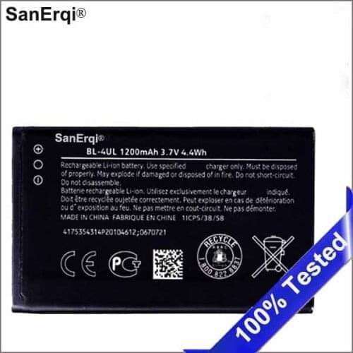 10pcs BL-4UL Phone Lithium Polymer Battery 1200mAh Perfect For Nokia Asha 225 BL 4UL High Quality Safe Stable Battery SanErqi