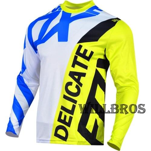 Delicate Fox 360 Creo Riding Jersey Scooter Street Moto Racing Long Sleeve Summer T-shirt Mens