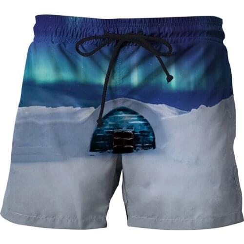 2021 Summer Mens 3D Printed Beach Shorts Running Sports Workout Shorts for Men Quick Dry Training Gym Athletic Mens Shorts