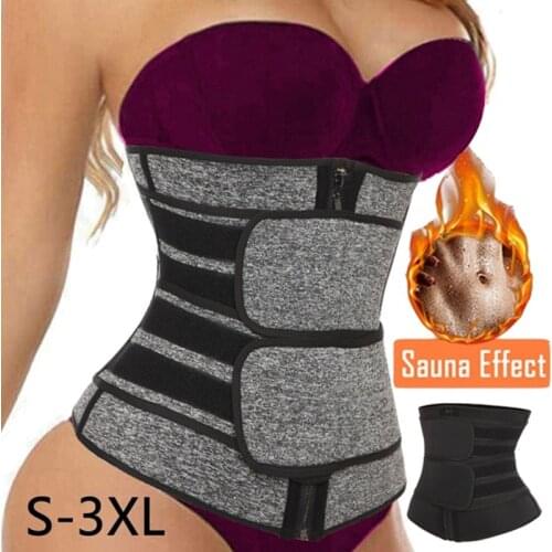 Slimming Neoprene Sauna Waist Trainer Corset Sweat Belt for Women Weight Loss Compression Trimmer Workout Fitness Waist Trainer