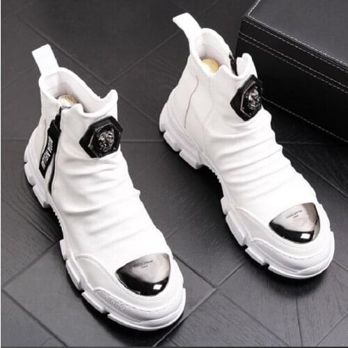 New Mens Casual Business Office Formal Dress Breathable Cow Leather Shoes Slip-On Lazy Shoe Flats Platform Loafers Male