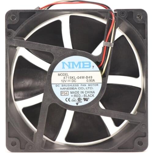 New Original NMB-MAT 4715KL-04W-B49 Fan DC 12V 0.9A 118CFM 120*120*38mm Chassis cooling fan