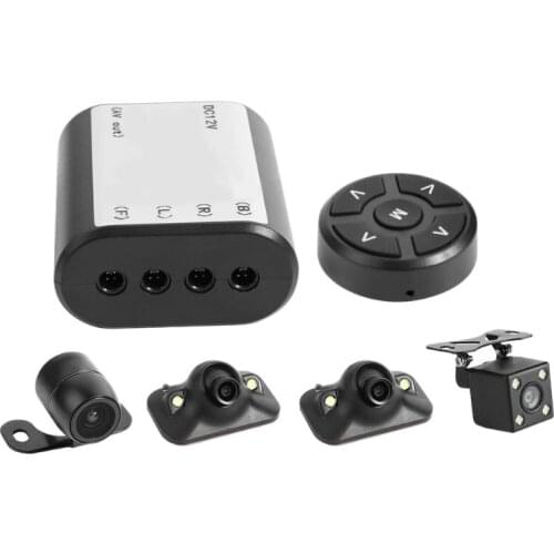 360 Degree Panoramic Car Bird View System 4 Camera Car DVR Recording Panoramic Parking System Vehicle Safety Accessories