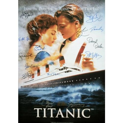 TITANIC MOVIE Signed Photo Art Film Print Silk Poster for Your Home Wall Decor 24x36inch