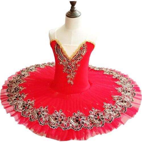 Wear pink / Black / Blue / red Swan Lake exquisite Lace Skirt Ballet Girl Ballerina diamond stage costume