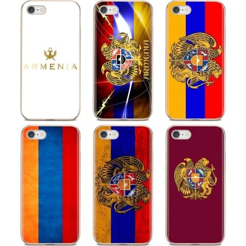 For Samsung Galaxy A10 A30 A40 A50 A60 A70 a12 a31 a41 a51 a71 a20e a21s M30 Armenia Russia Eagle Wings Flag Silicone Shell Case