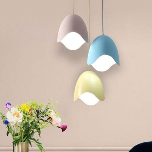 Nordic Macaron Colorful Pendant Lights for Living Room Bedroom Kitchen Modern Hanging Lamps Home Decor Suspension Light Fixtures