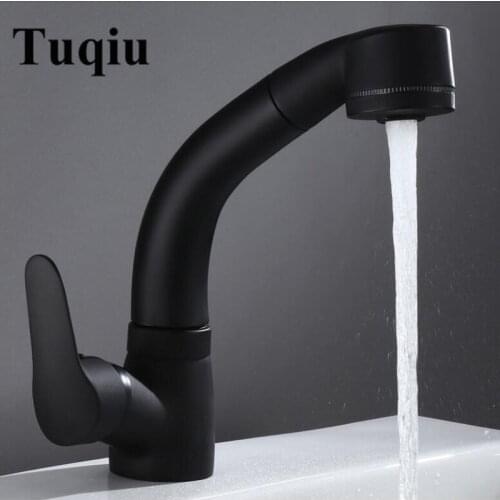 Vidric Basin Faucet Black Basin Mixer Brass Bathroom Faucets Hot and Cold adjustable Contemporary Mixer Tap torneira