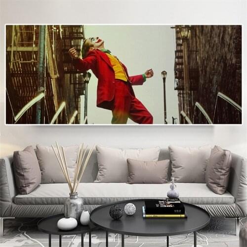 Dress up Modern Wall Art Figure Painting JOKER Print Poster Canvas Wall Art Picture for Living Room Cuadros Home Decora Gifts