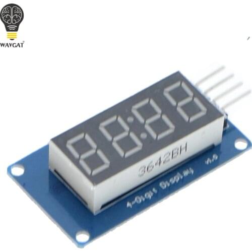 Suq TM1637 LED Display Module For Arduino 7 Segment 4 Bits 0.36Inch Clock RED Anode Digital Tube Four Serial Driver Board Pack