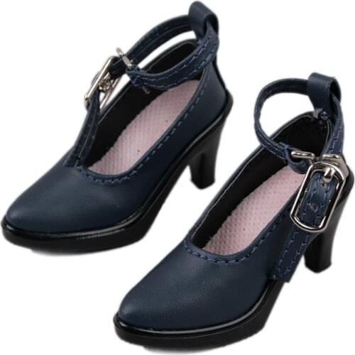 [wamami] 24# Dark Blue Shoes For 1/4 MSD DOD BJD Dollfie Synthetic Leather Shoes