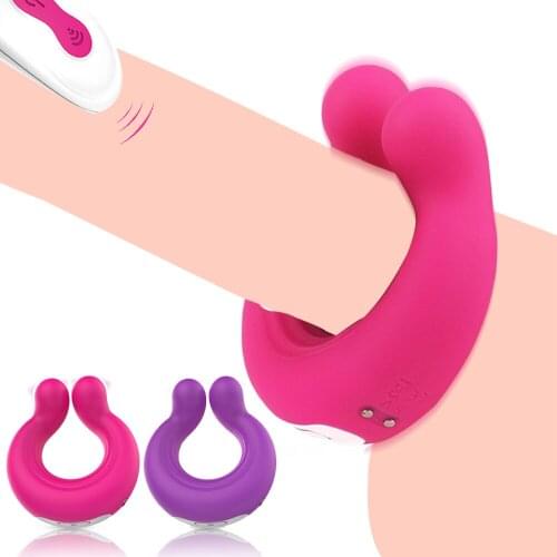 VETIRY Couple Vibrator for Penis Wireless Remote Control Cock Ring Vibrator Penis Clitoral Stimulation Sex Toys for Man 9 Speeds