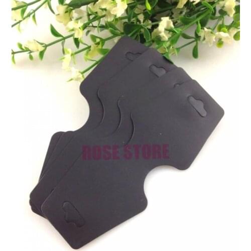 Black Plastic Jewelry Display Packaging Card 200pcs/lot Jewelry/Necklace Display Cards Wedding Party Supplies
