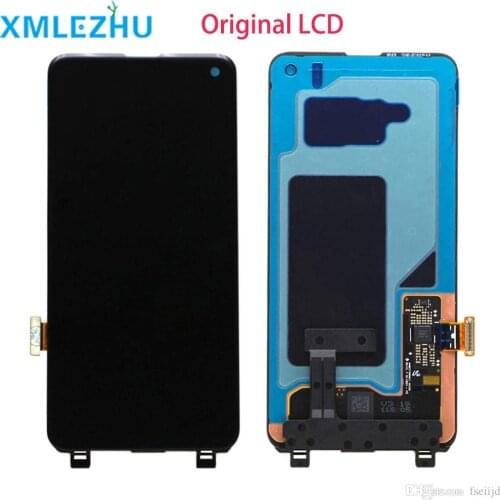 For Samsung Galaxy S10 S10 Plus G975 G975U G975F LCD Display Touch Screen Digitizer Assembly Replacement AMOLED