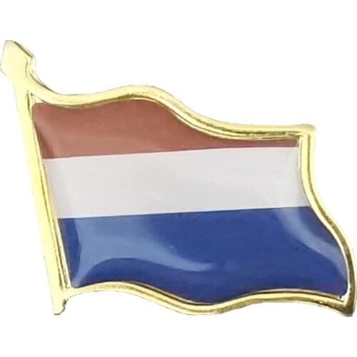 Netherland Flag Brooches Badge Enamel Pins Lapel Brooch Backpack/Hat/Tie/School Bag