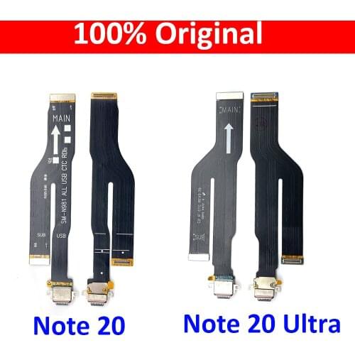 10Pcs/Lot, USB Charging Port Mic Microphone Dock Connector Board Flex Cable For Samsung Note 20 / Note 20 Ultra Repair Parts
