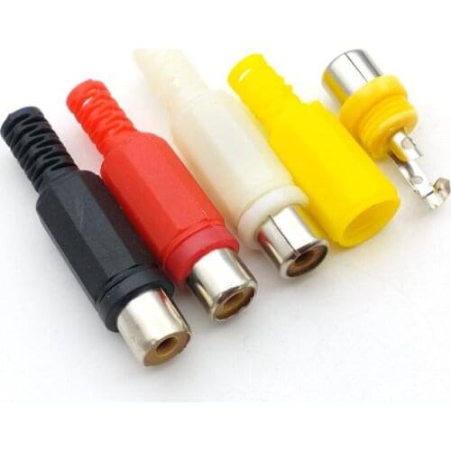 100pcs RCA Female Jack Plug Solder Audio Video Connector