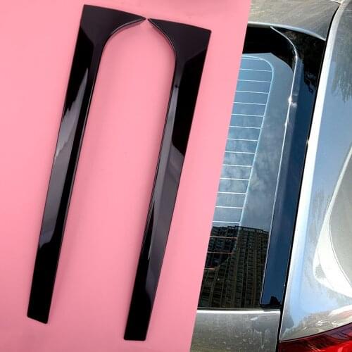 2Pcs Rear Window Spoiler Canard Air Splitter Side Wing Car Plastic Fit For Skoda Octavia Estate 2014 2015 2016 2017 2018 2019