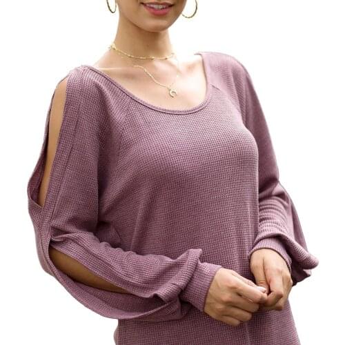 2019 NEW PKnitted Pullovers Long-Sleeve Autumn Winter Casual Femme Solid Female Sweater