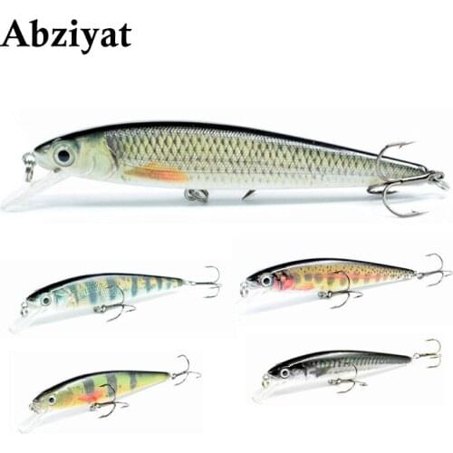 Abziyat 3.9inch/10CM 0.42oz/11.8g Gentle Body Minnow Fishing Lure Swimbait Bass Bait Lure Fishing Tool