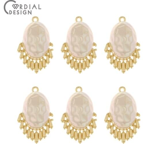 Cordial Design 100Pcs 17*27MM Jewelry Accessories/Pendant/Drop Shape/DIY/Imitation Pearl/Hand Made/Jewelry Findings & Components