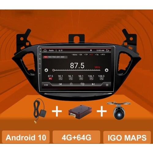 2Din Android10 Car Radio Audio Multimedia For Car Opel Corsa E 2014 2015 2016 GPS Navigation Auto Stereo 4G 64G WIFI
